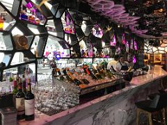 02A The glamorous long marble bar was designed by Masamichi Katayama at The Ozone rooftop bar Ritz-Carlton Hong Kong